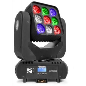 Beamz Matrix33 LED Moving Head 9x 15w RGBW LEDS DMX
