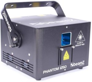 Beamz Pro Phantom 1250 Pure Diode Laser RGB Analog 30kpps