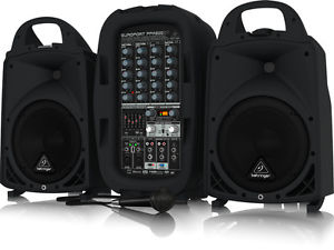 Behringer Europort PPA500BT 500w 6-Channel Portable PA System/Bluetooth