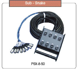 EWI CABLE PSX 8 50 15m Snake