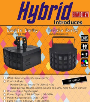 Hybrid Double Derby LED Effects Light