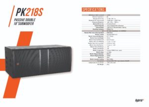 Hybrid+ PK218S UE Dual 18″ Sub-Bass