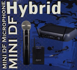 Hybrid U-DF Mini Dual Handhald & Beltpack Microphone System UHF