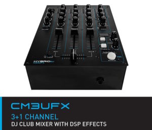 HybridDJ CM3UFX 3+1 DJ Mixer USB/ DSP FX