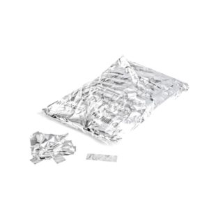 MagicFX Metallic Confetti Rectangles – White
