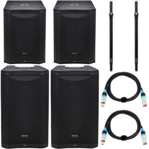 Presonus AIR XD15 + AIR XD18S Sub Active 7000w Speaker Combo Three