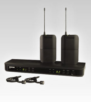 Shure BLX188E/W85 Wireless Dual Presenter System with 2x WL185 Lavalier Microphones
