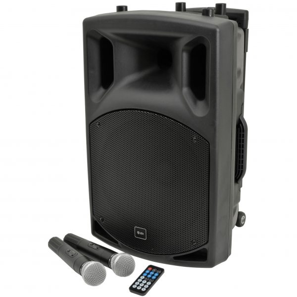 12 inch Portable PA Speaker with Mics