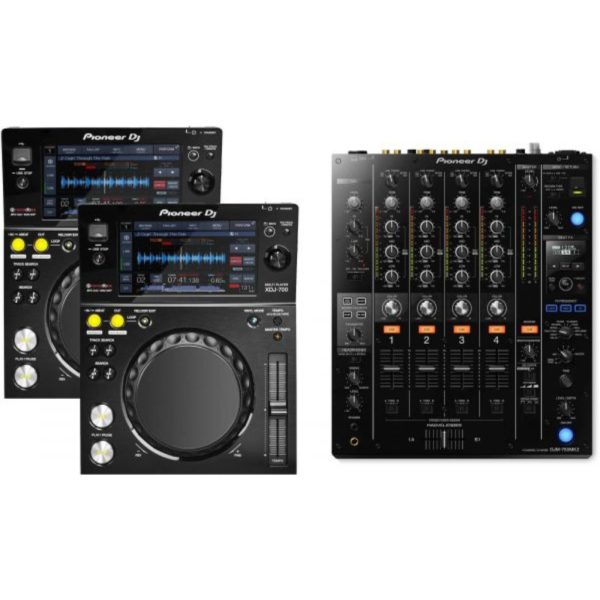 Pioneer 2x XDJ-700 + DJM-750 Club Combo