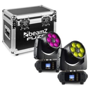 Beamz Fuze610Z Fuze LED Wash Moving Head Zoom Set
