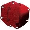Red custom headphone shield