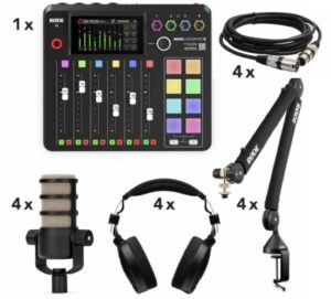 Rode RodeCaster Pro II Bundle (4 Person)