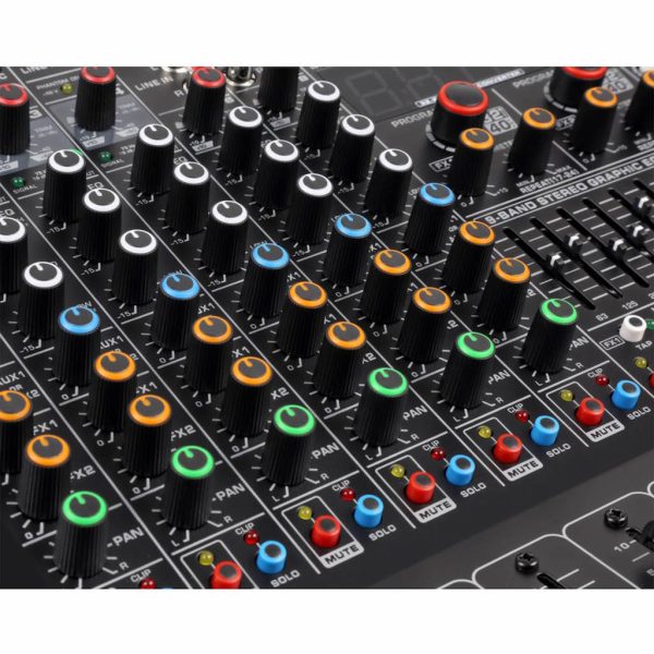 Power Dynamics PDM-S804A Powered Stage Mixer 700w with DSP/BT/USB/MP3 - Image 4