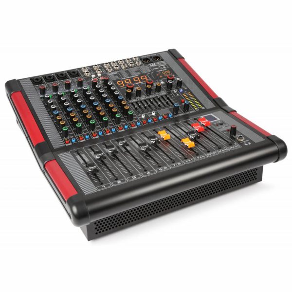 Power Dynamics PDM-S804A Powered Stage Mixer 700w with DSP/BT/USB/MP3
