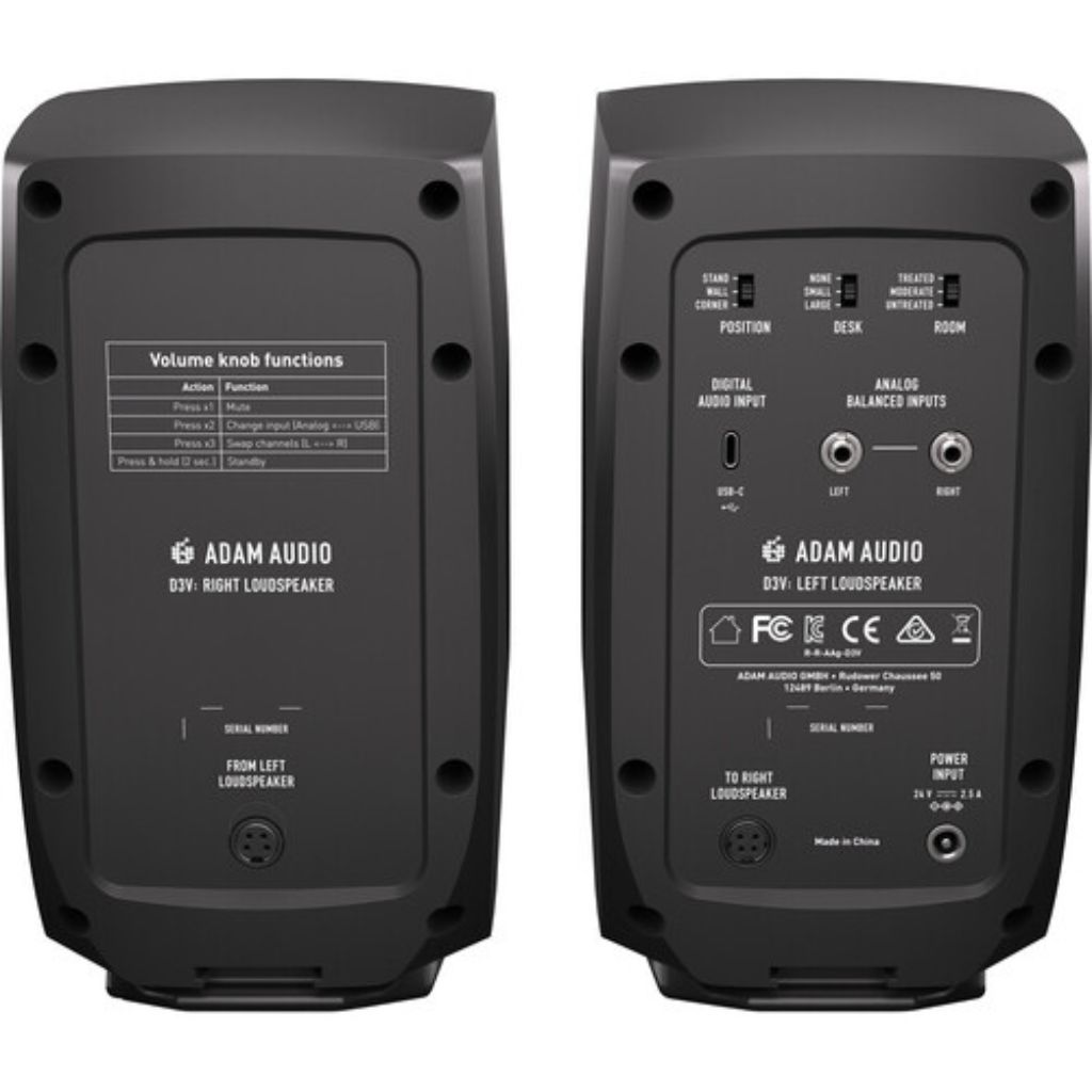 Adam Audio D3V Black (Pair) - Image 2