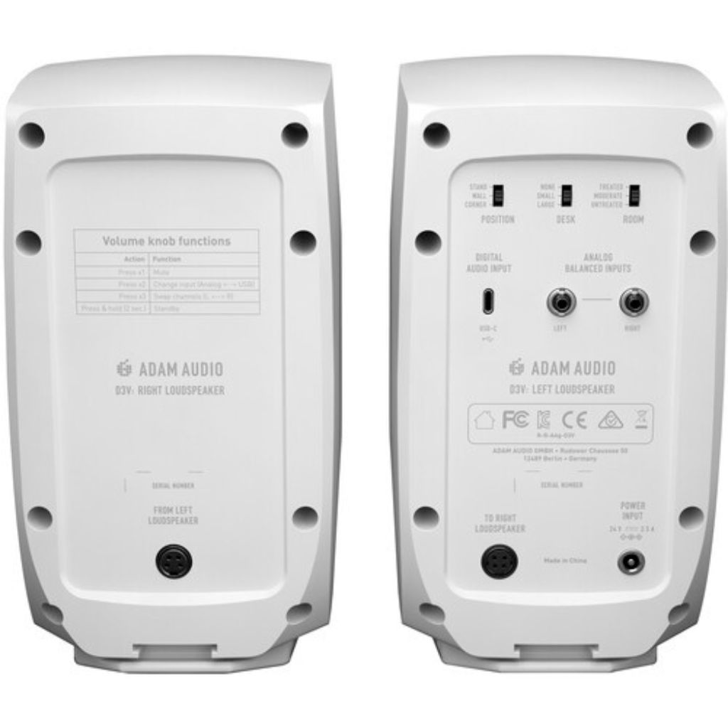 Adam Audio D3V White (Pair) - Image 2