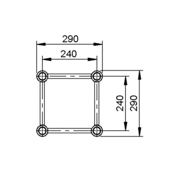 Alustage QUAD 290 Truss 2.5m - Image 3
