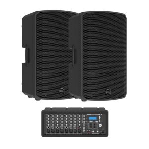 PowerWorks Groove-Box Duo 2 x 12” Active PA System+8 Ch Mixer